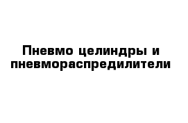 Пневмо целиндры и пневмораспредилители 